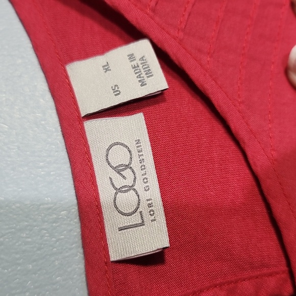 Logo by Lori Goldstein Cotton Modal Embroidered Long Sleeve Tunic Top - Picture 8 of 11